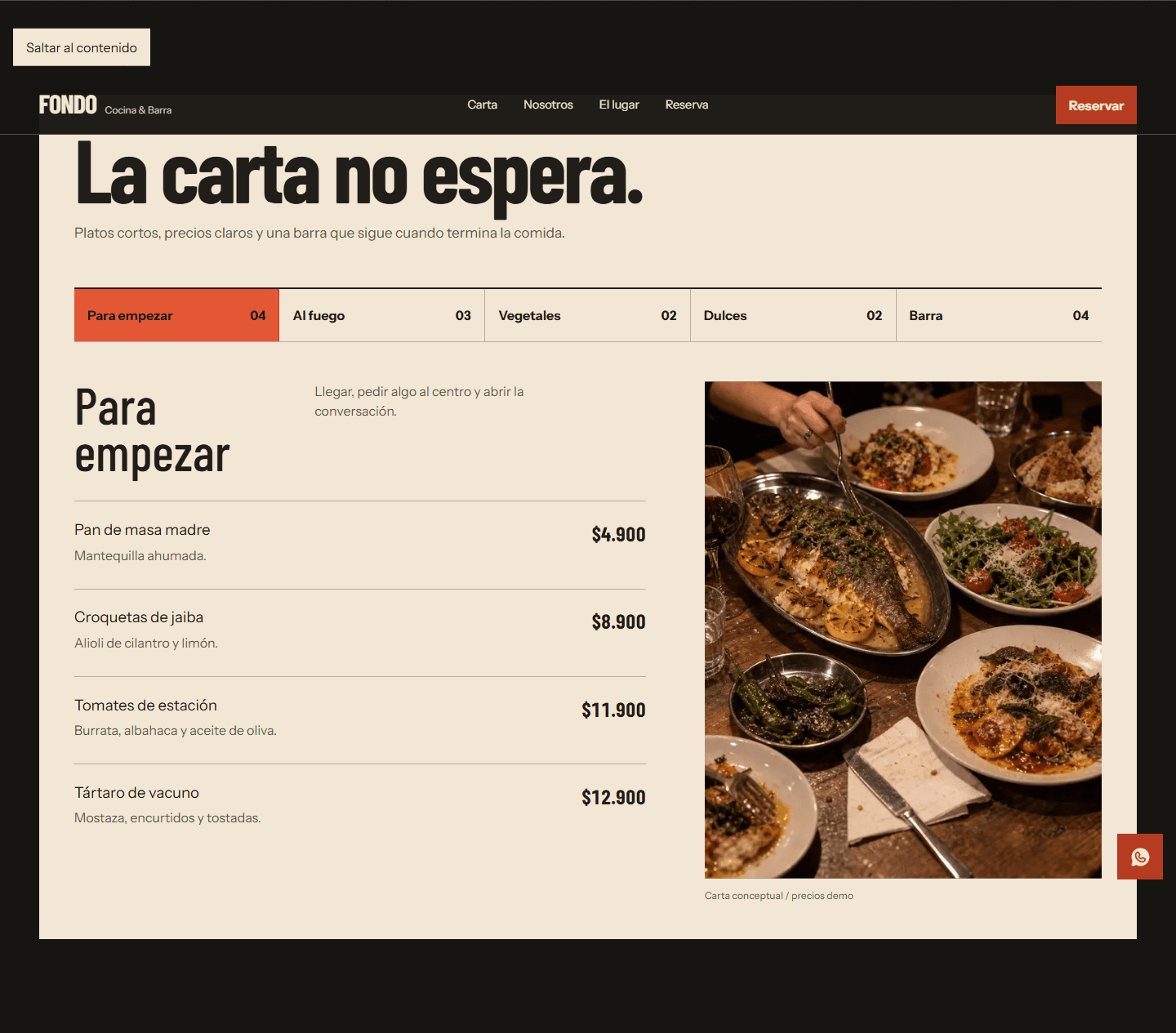 Detalle del proyecto conceptual FONDO